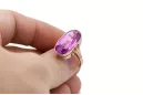 Originales Vintage-Roségold aus 14 Karat Amethyst Ring Vintage Stil vrc113r
